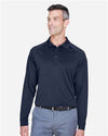 Harriton M211L Men's Advantage Long Sleeve Tactical Polo - Front view