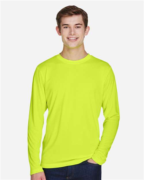 Team 365 TT11L Men's Zone Performance Long Sleeve T-Shirt - Front view