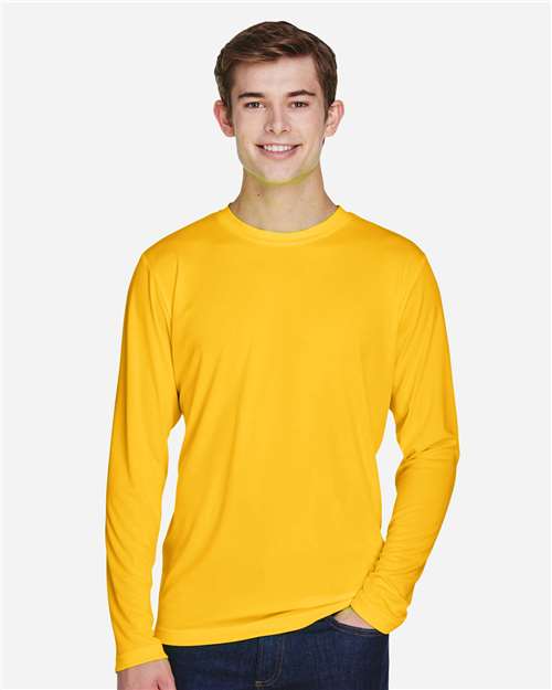 Team 365 TT11L Men's Zone Performance Long Sleeve T-Shirt - Front view