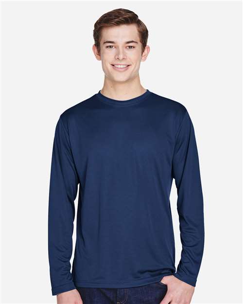 Team 365 TT11L Men's Zone Performance Long Sleeve T-Shirt - Front view