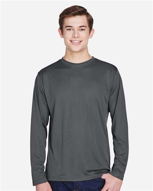 Team 365 TT11L Men's Zone Performance Long Sleeve T-Shirt - Front view