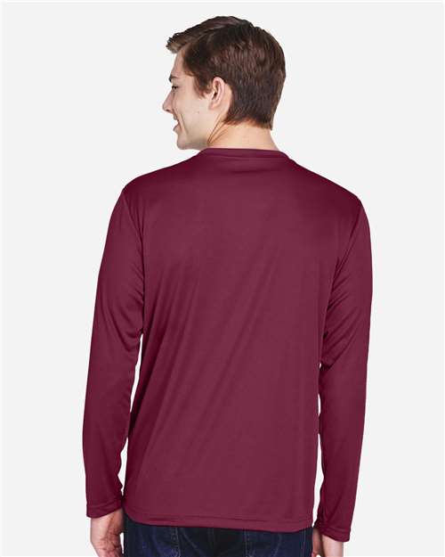 Team 365 TT11L Men's Zone Performance Long Sleeve T-Shirt - Back view