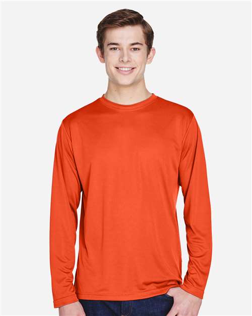 Team 365 TT11L Men's Zone Performance Long Sleeve T-Shirt - Front view