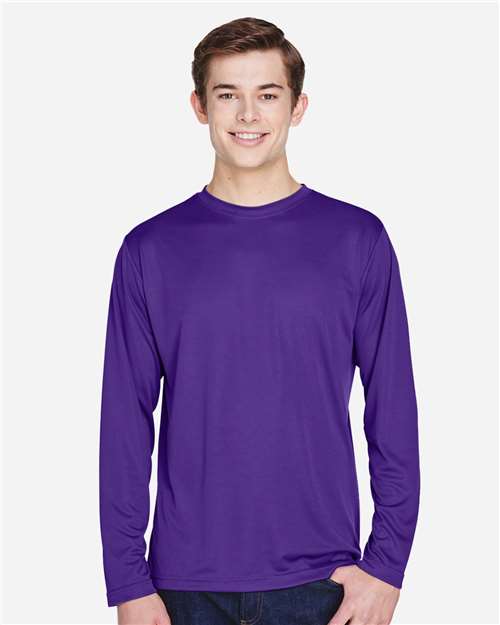 Team 365 TT11L Men's Zone Performance Long Sleeve T-Shirt - Front view