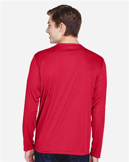 Team 365 TT11L Men's Zone Performance Long Sleeve T-Shirt - Back view