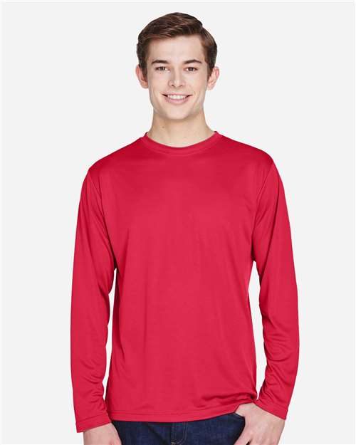 Team 365 TT11L Men's Zone Performance Long Sleeve T-Shirt - Front view