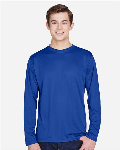 Team 365 TT11L Men's Zone Performance Long Sleeve T-Shirt - Front view