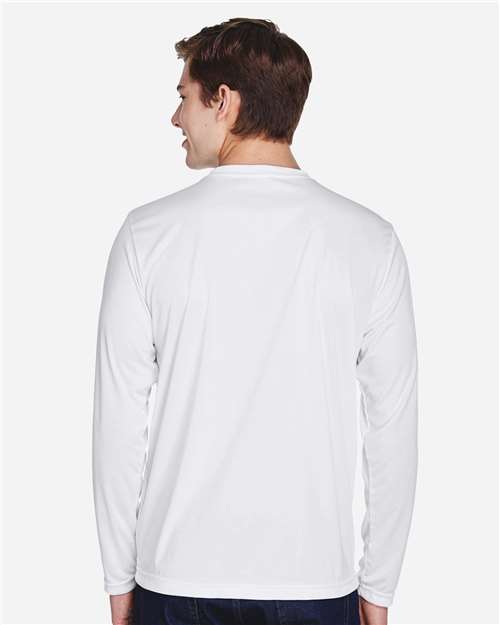 Team 365 TT11L Men's Zone Performance Long Sleeve T-Shirt - Back view
