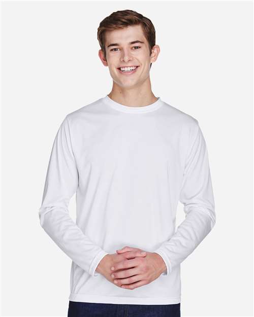 Team 365 TT11L Men's Zone Performance Long Sleeve T-Shirt - Front view