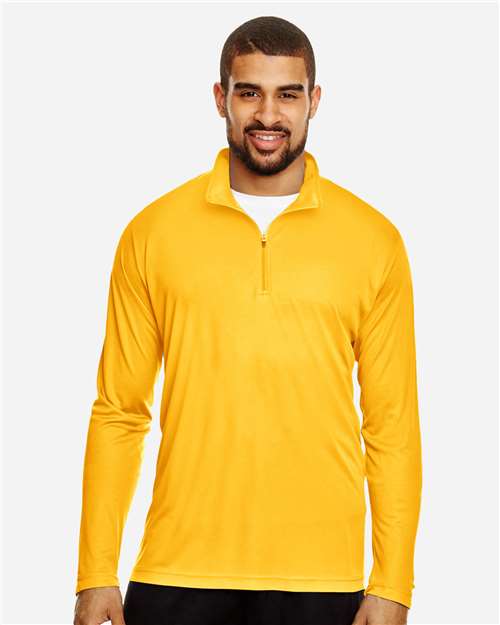 Team 365 TT31 Men's Zone Performance Quarter-Zip Pullover - Front view