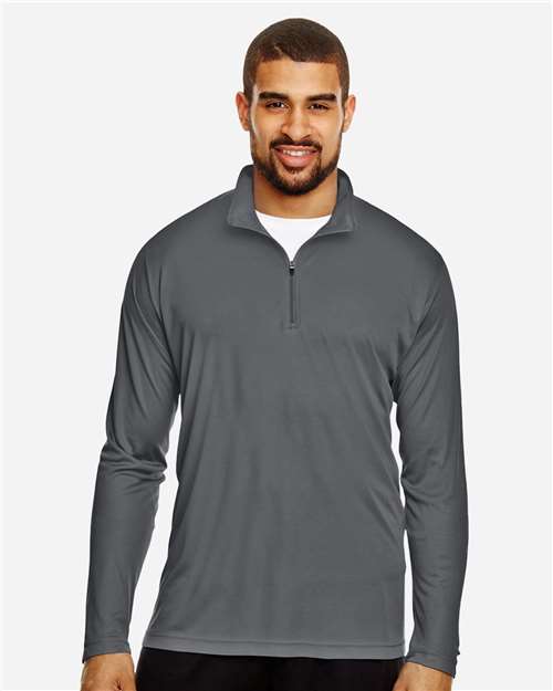 Team 365 TT31 Men's Zone Performance Quarter-Zip Pullover - Front view