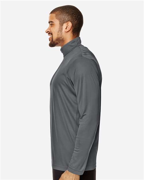 Team 365 TT31 Men's Zone Performance Quarter-Zip Pullover - Side view