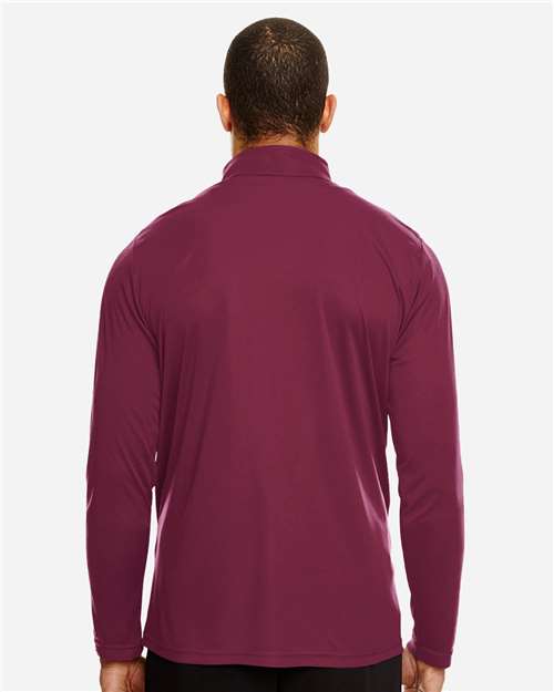 Team 365 TT31 Men's Zone Performance Quarter-Zip Pullover - Back view
