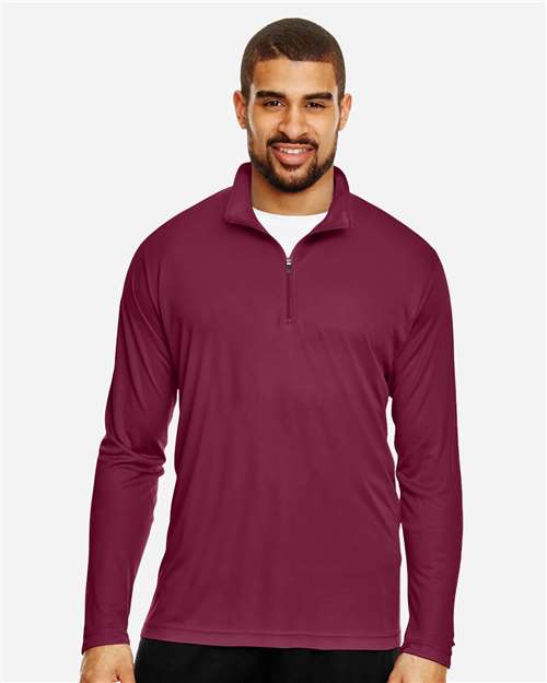 Team 365 TT31 Men's Zone Performance Quarter-Zip Pullover - Front view