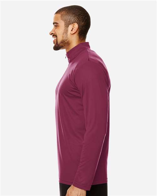 Team 365 TT31 Men's Zone Performance Quarter-Zip Pullover - Side view