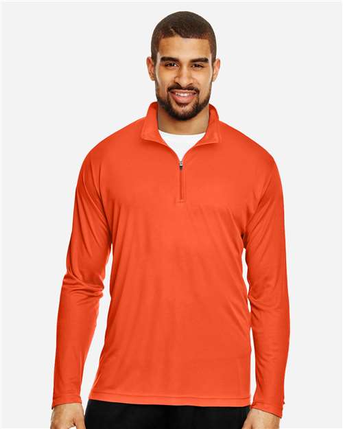 Team 365 TT31 Men's Zone Performance Quarter-Zip Pullover - Front view