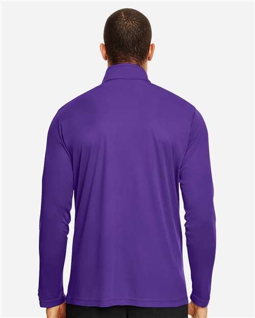 Team 365 TT31 Men's Zone Performance Quarter-Zip Pullover - Back view