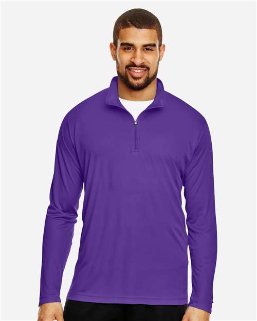 Team 365 TT31 Men's Zone Performance Quarter-Zip Pullover - Front view