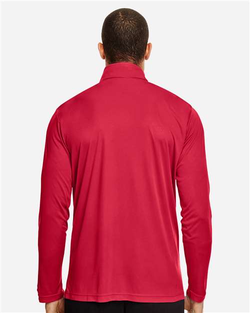 Team 365 TT31 Men's Zone Performance Quarter-Zip Pullover - Back view