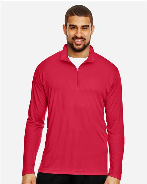 Team 365 TT31 Men's Zone Performance Quarter-Zip Pullover - Front view