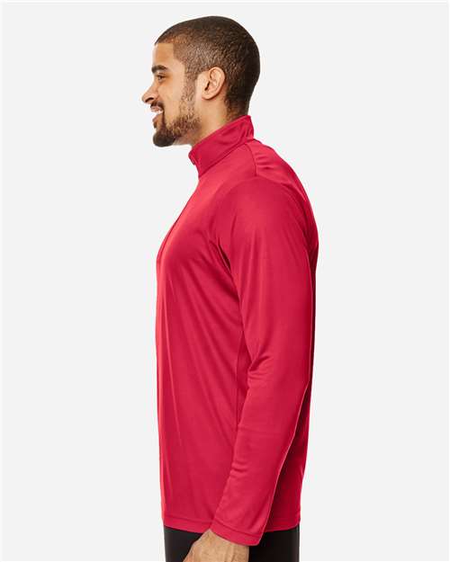 Team 365 TT31 Men's Zone Performance Quarter-Zip Pullover - Side view