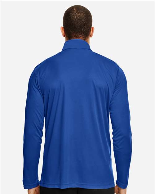 Team 365 TT31 Men's Zone Performance Quarter-Zip Pullover - Back view