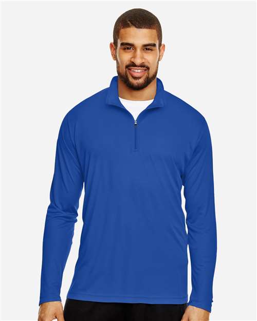 Team 365 TT31 Men's Zone Performance Quarter-Zip Pullover - Front view