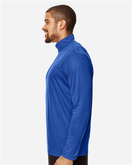 Team 365 TT31 Men's Zone Performance Quarter-Zip Pullover - Side view