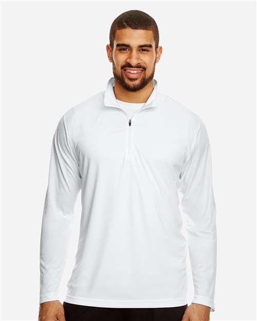 Team 365 TT31 Men's Zone Performance Quarter-Zip Pullover - Front view
