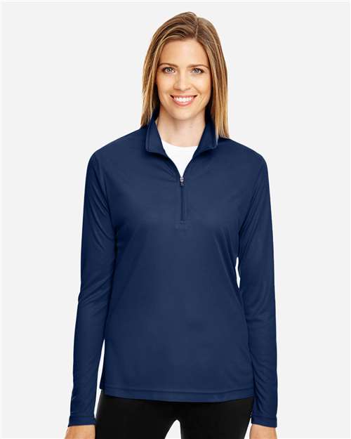 Team 365 TT31W Women's Zone Performance Quarter-Zip Pullover - Front view