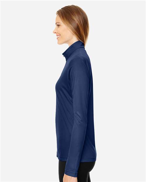 Team 365 TT31W Women's Zone Performance Quarter-Zip Pullover - Side view