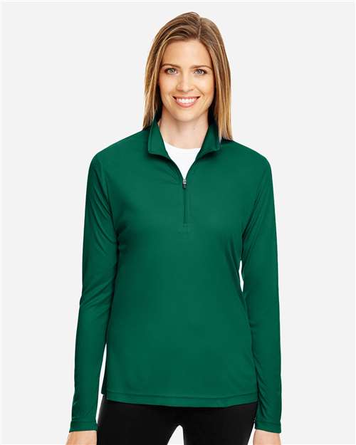 Team 365 TT31W Women's Zone Performance Quarter-Zip Pullover - Front view