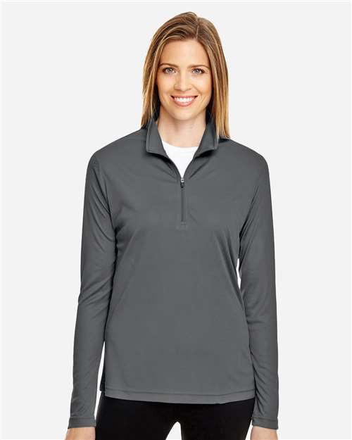 Team 365 TT31W Women's Zone Performance Quarter-Zip Pullover - Front view