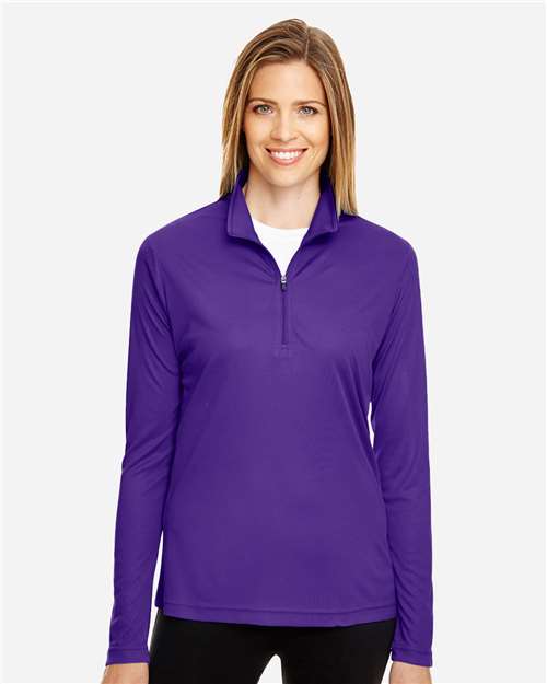 Team 365 TT31W Women's Zone Performance Quarter-Zip Pullover - Front view