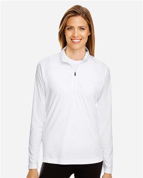 Team 365 TT31W Women's Zone Performance Quarter-Zip Pullover - Front view