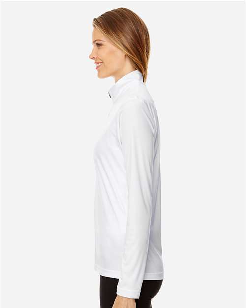 Team 365 TT31W Women's Zone Performance Quarter-Zip Pullover - Side view