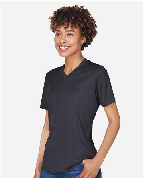 Team 365 TT11HW Women's Sonic Heather Performance T-Shirt - Side view
