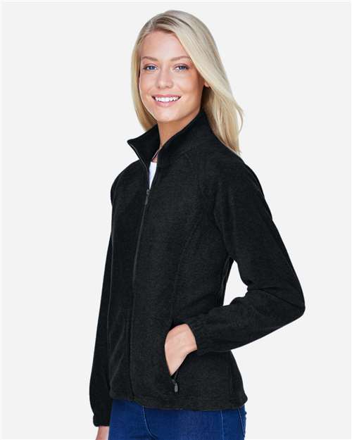 Harriton M990W Women's Full-Zip Fleece - Side view