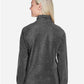 Harriton M990W Women's Full-Zip Fleece - Back view