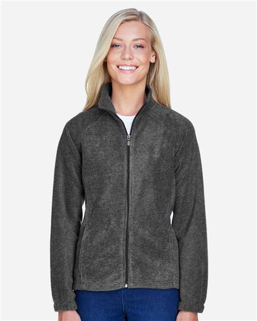Harriton M990W Women's Full-Zip Fleece - Front view