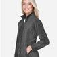 Harriton M990W Women's Full-Zip Fleece - Side view