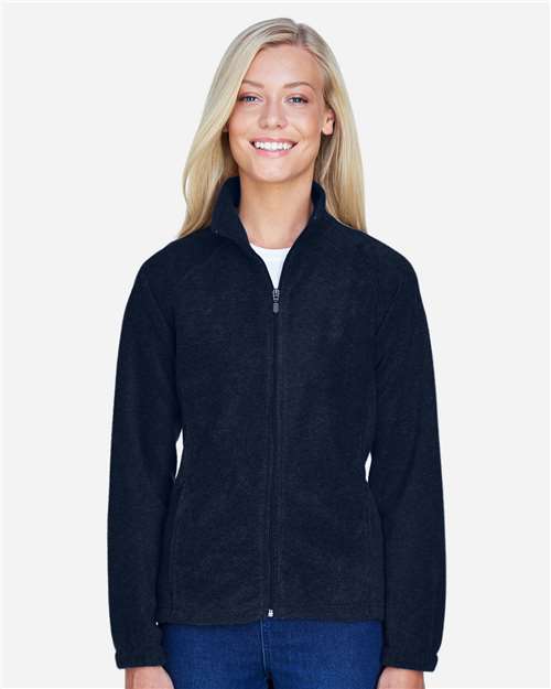 Harriton M990W Women's Full-Zip Fleece - Front view