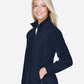 Harriton M990W Women's Full-Zip Fleece - Side view