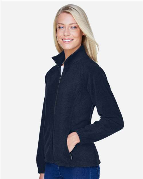 Harriton M990W Women's Full-Zip Fleece - Side view