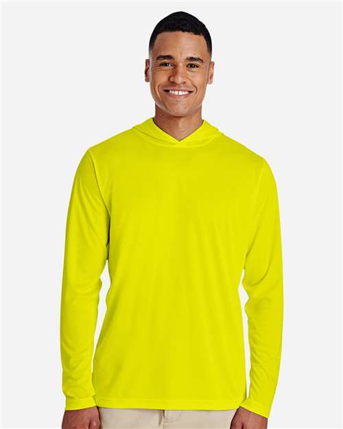 Team 365 TT41 Men's Zone Performance Hooded T-Shirt - Front view