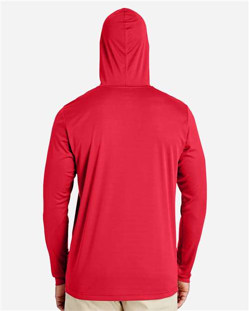 Team 365 TT41 Men's Zone Performance Hooded T-Shirt - Back view