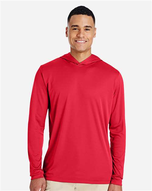 Team 365 TT41 Men's Zone Performance Hooded T-Shirt - Front view