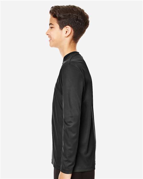 Team 365 TT11YL Youth Zone Performance Long Sleeve T-Shirt - Side view