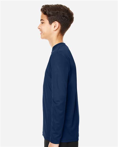 Team 365 TT11YL Youth Zone Performance Long Sleeve T-Shirt - Side view