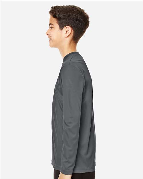 Team 365 TT11YL Youth Zone Performance Long Sleeve T-Shirt - Side view